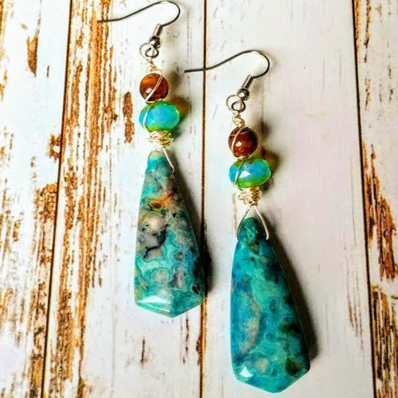 The Girl With Kaleidoscope Eyes Jewelry - Laguna Lace Artisan Earrings